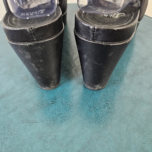 Eileen Fisher Port Wedge Sandals - Black Slingback Minimalist Comfy Size 8.5 - Picture 5 of 12